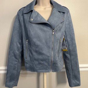 BB Dakota Steve Madden Faux Suede Moto Jacket women medium NWT